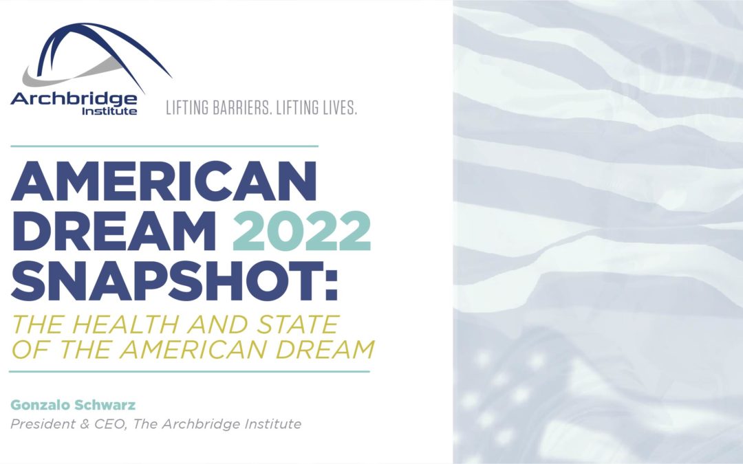 American Dream 2022 Snapshot: The Health and State of the American Dream