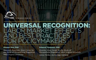 Universal Recognition: Labor Market Effects and Best Practices for Policymakers 